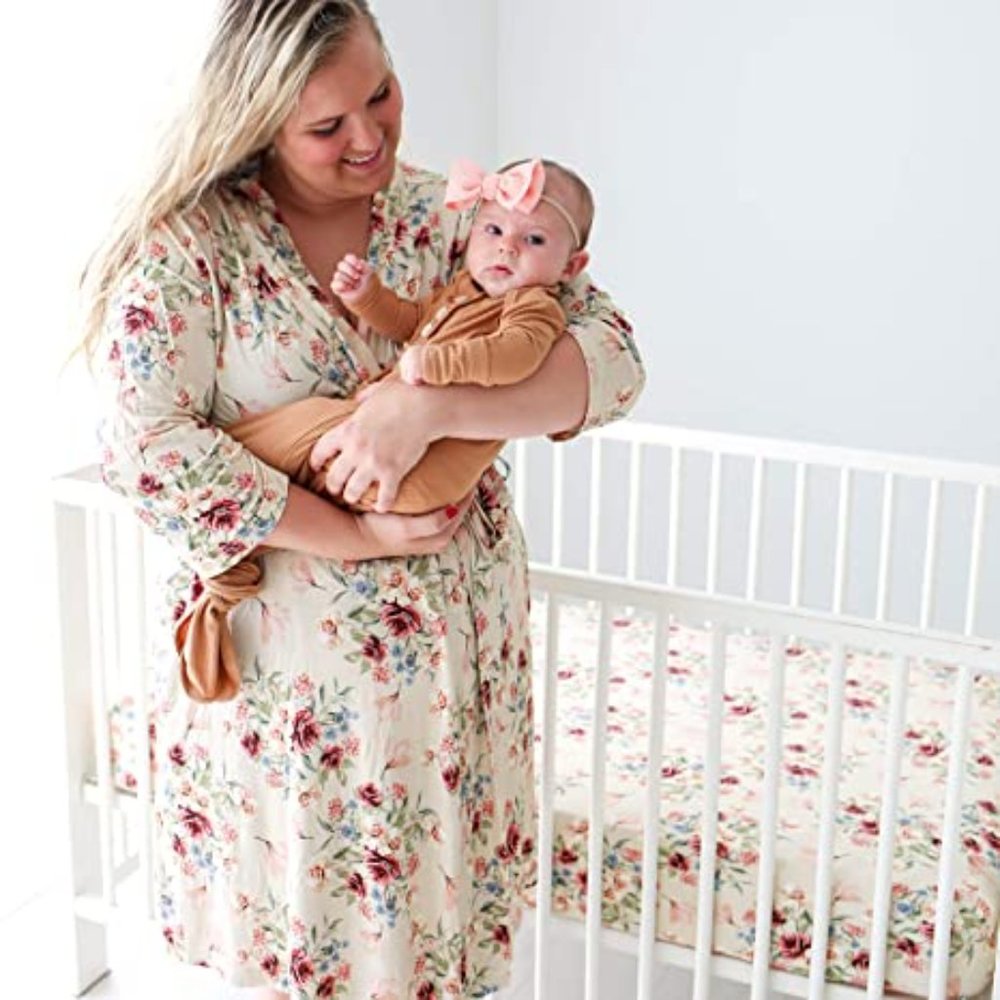NEW Gia Floral Posh Peanut Mommy Robe for Maternity Labor Nursing 3X 20/22